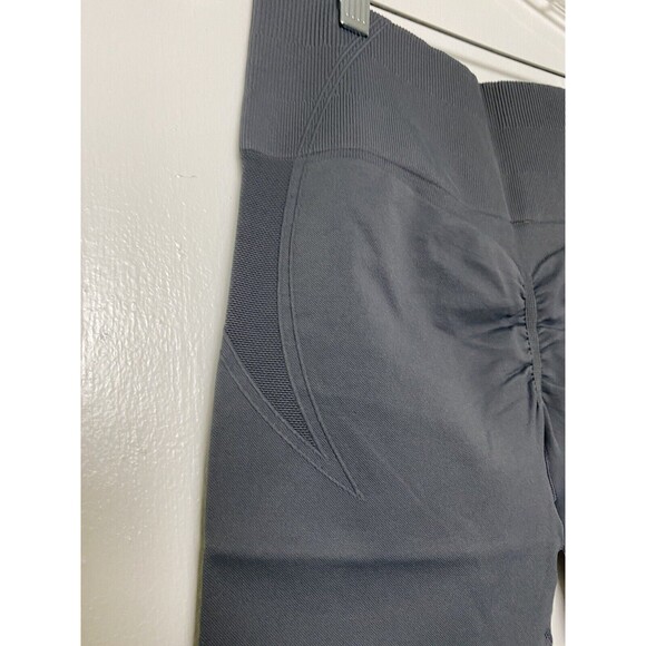 Wavar Women's Scrunch Butt Shorts Active Sport Cycling Gray Size L Athletic - Picture 9 of 10